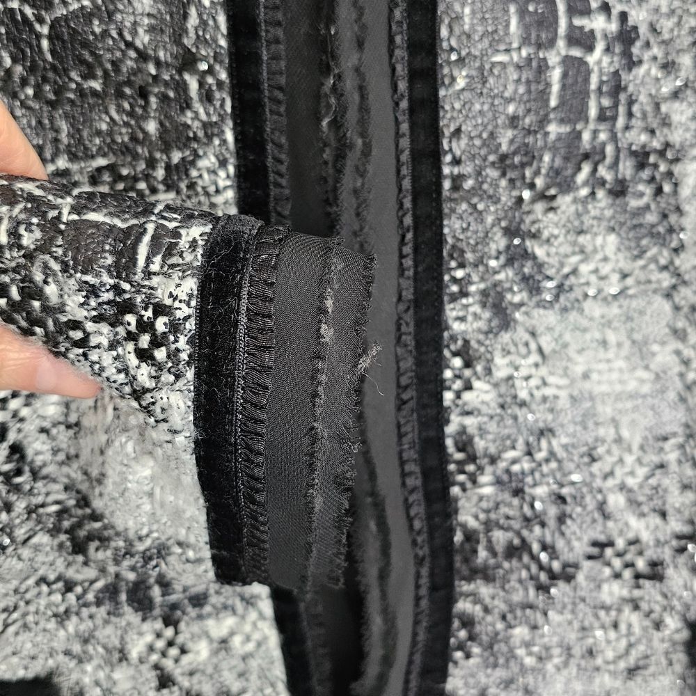 Cache Blazer Jacket Size 10 Gray Abstract Crocodi… - image 6